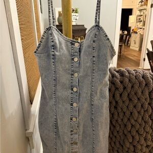 SHEIN Blue Denim Mini Dress